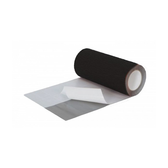 Лента для примыкания EasyToForm, алюминий + бутил, 5х0,300 м, Черный, Bricko