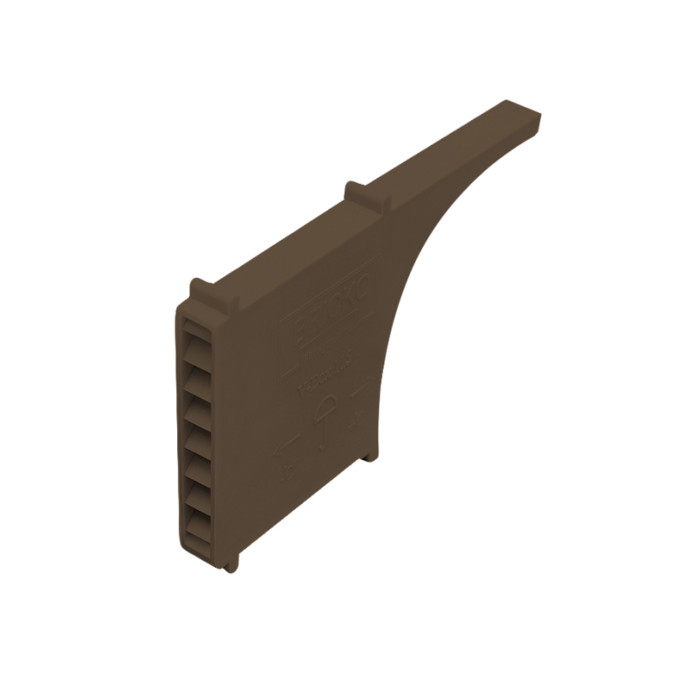 Вентиляционно-осушающая коробочка V-box 115, темно-коричневая, Bricko