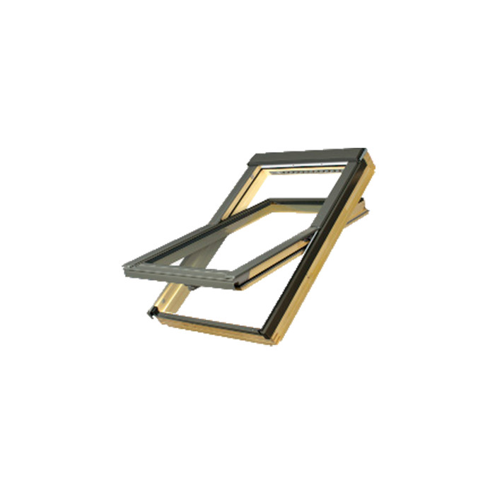 Деревянное мансардное окно, FTU-V U3, 55x98, Среднеповоротное открывание, Fakro